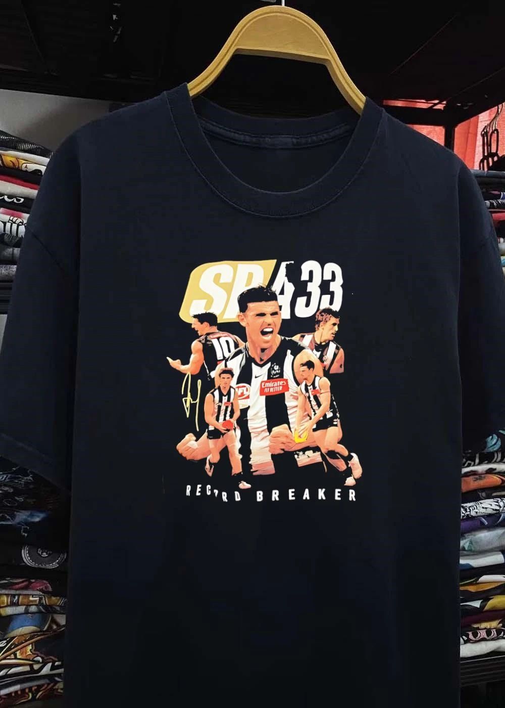 Sp 433 Record Breaker Scott Pendlebury Collingwood Afl T-Shirt