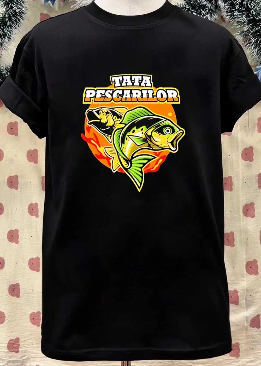 Tata Pescarilor Jumping Green Fish Sun shirt