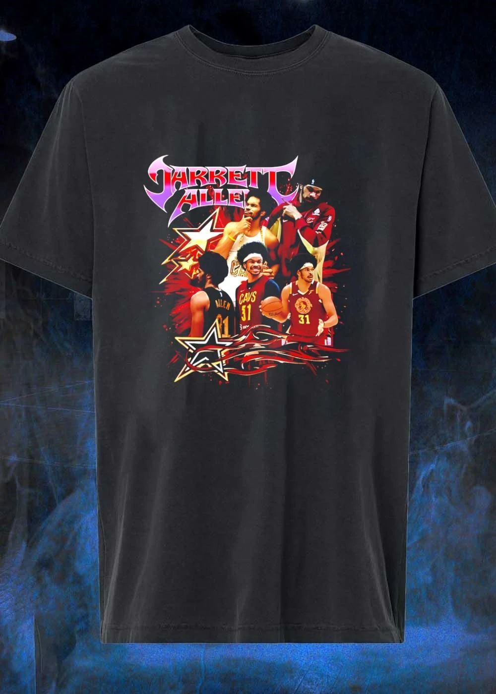 Jarrett Allen Cavs 31 Multi Image Star shirt