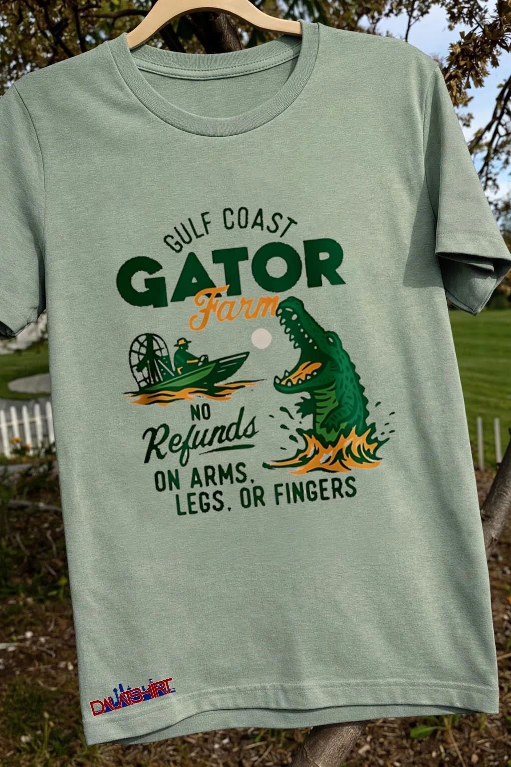 Gulf Coast Gator Farm No Refunds On Arms Legs Or Fingers shirt