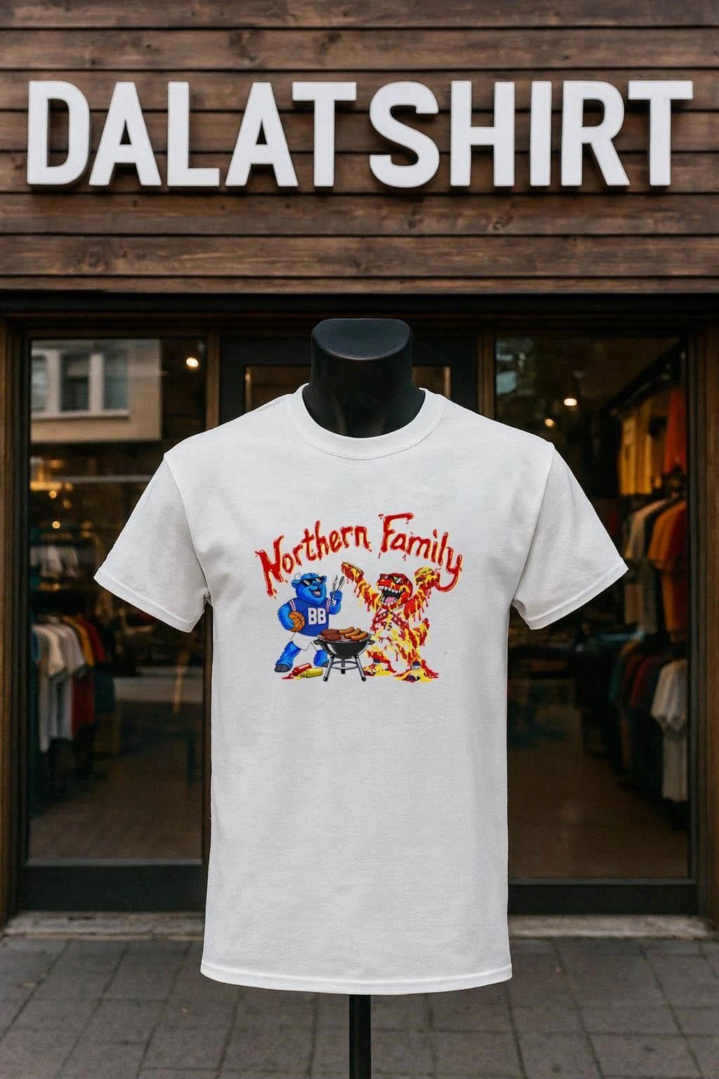 Northern Family Buffalo And Dinosaur Grilling Barbecue shirt