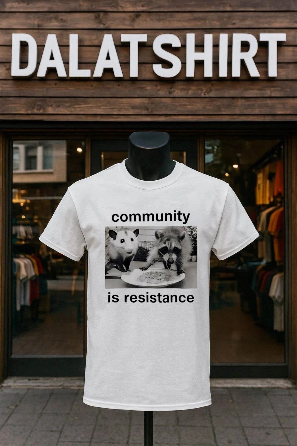 Community Resistance Possum and Raccoon shirt