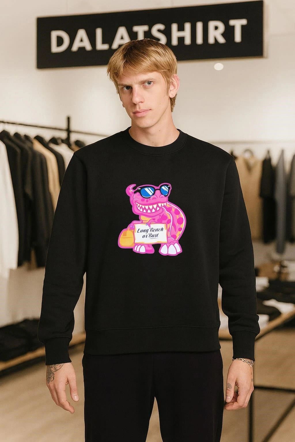 Long Beach or Bust Dinosaur shirt