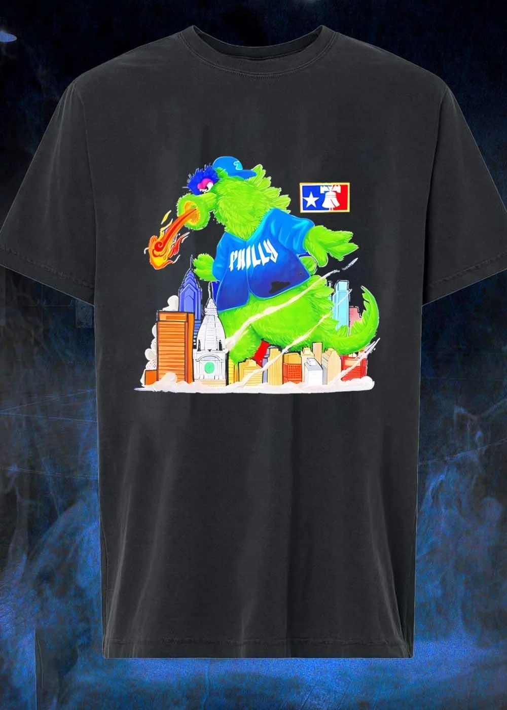 Philadelphia Phillies Phanatic mascot X Godzilla shirt