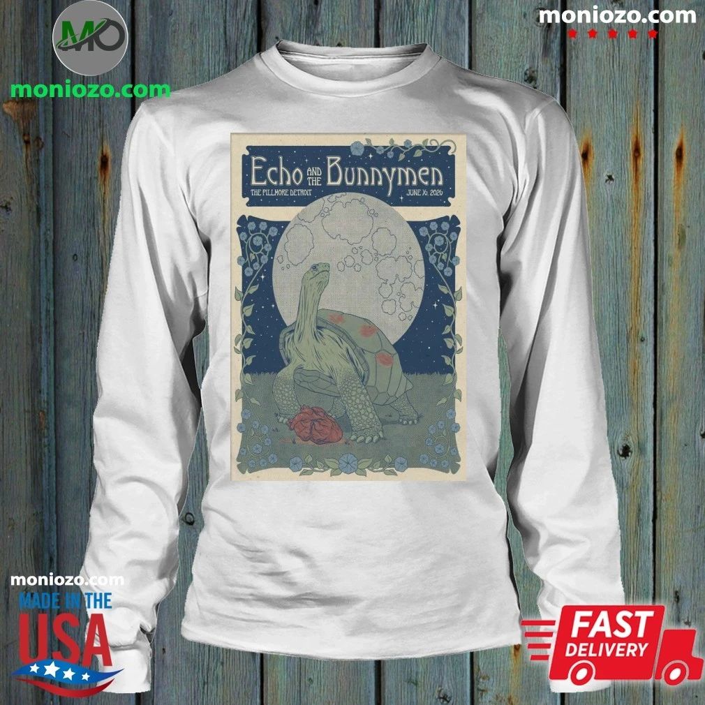 Echo And The Bunnymen In Detroit MI On June 16 2026 Poster T-Shirt