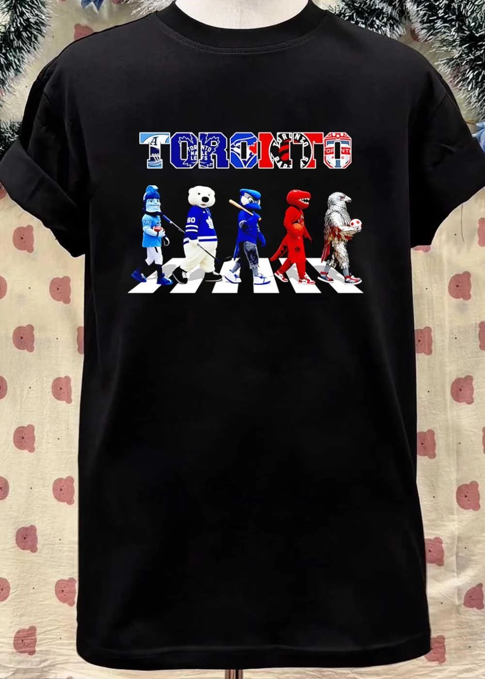 Toronto Pro Sports Teams Logos Mascots Abbey Road T-Shirt