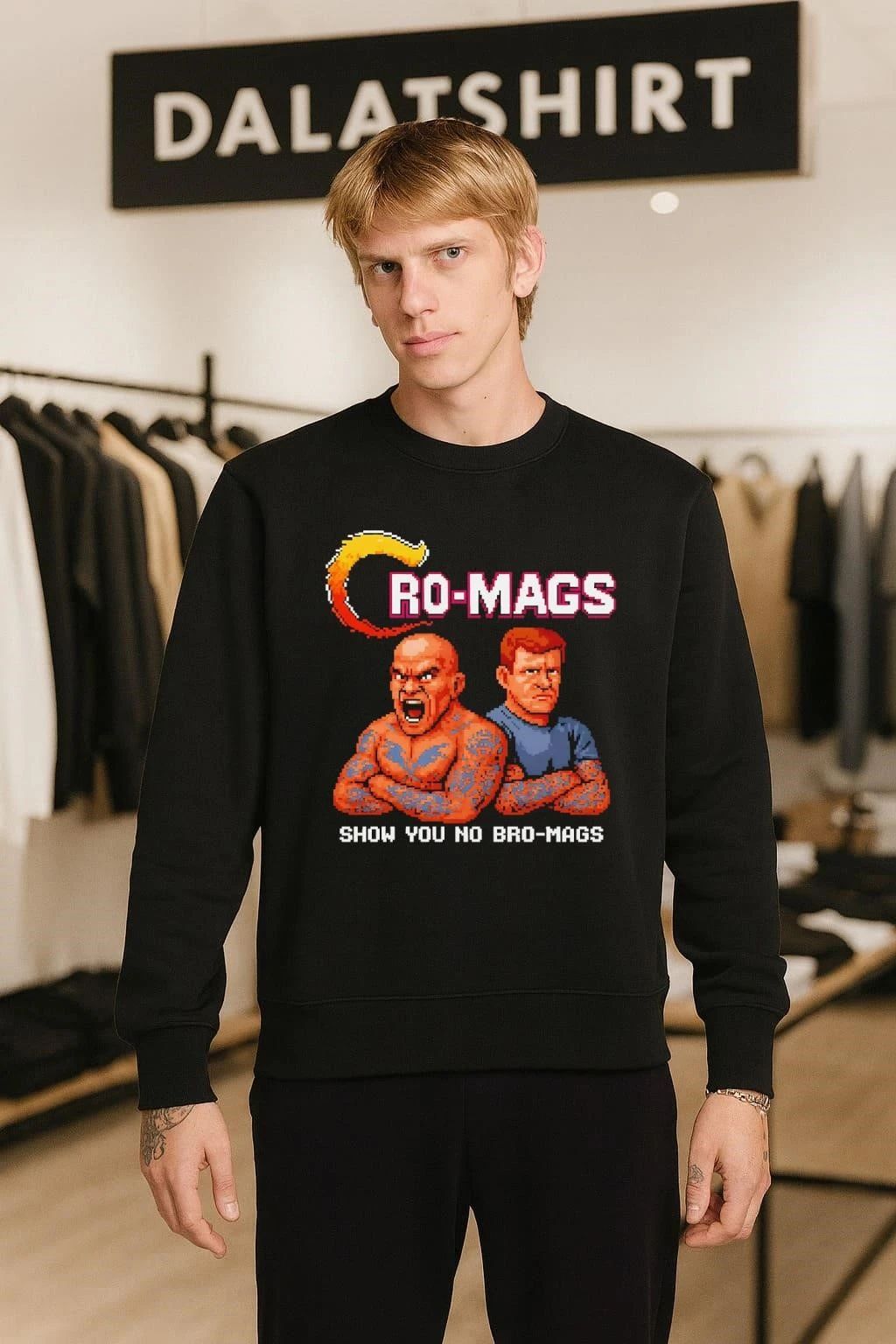 Cro-Mags Show You No Bro-Mags Pixel Art Band shirt