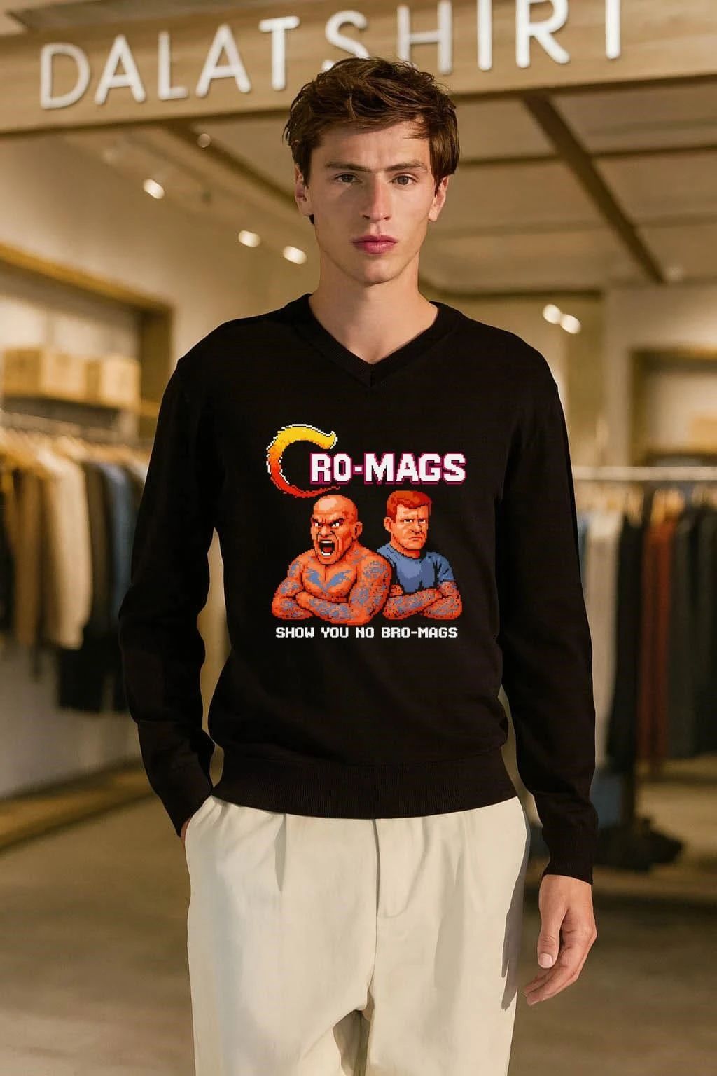 Cro-Mags Show You No Bro-Mags Pixel Art Band shirt