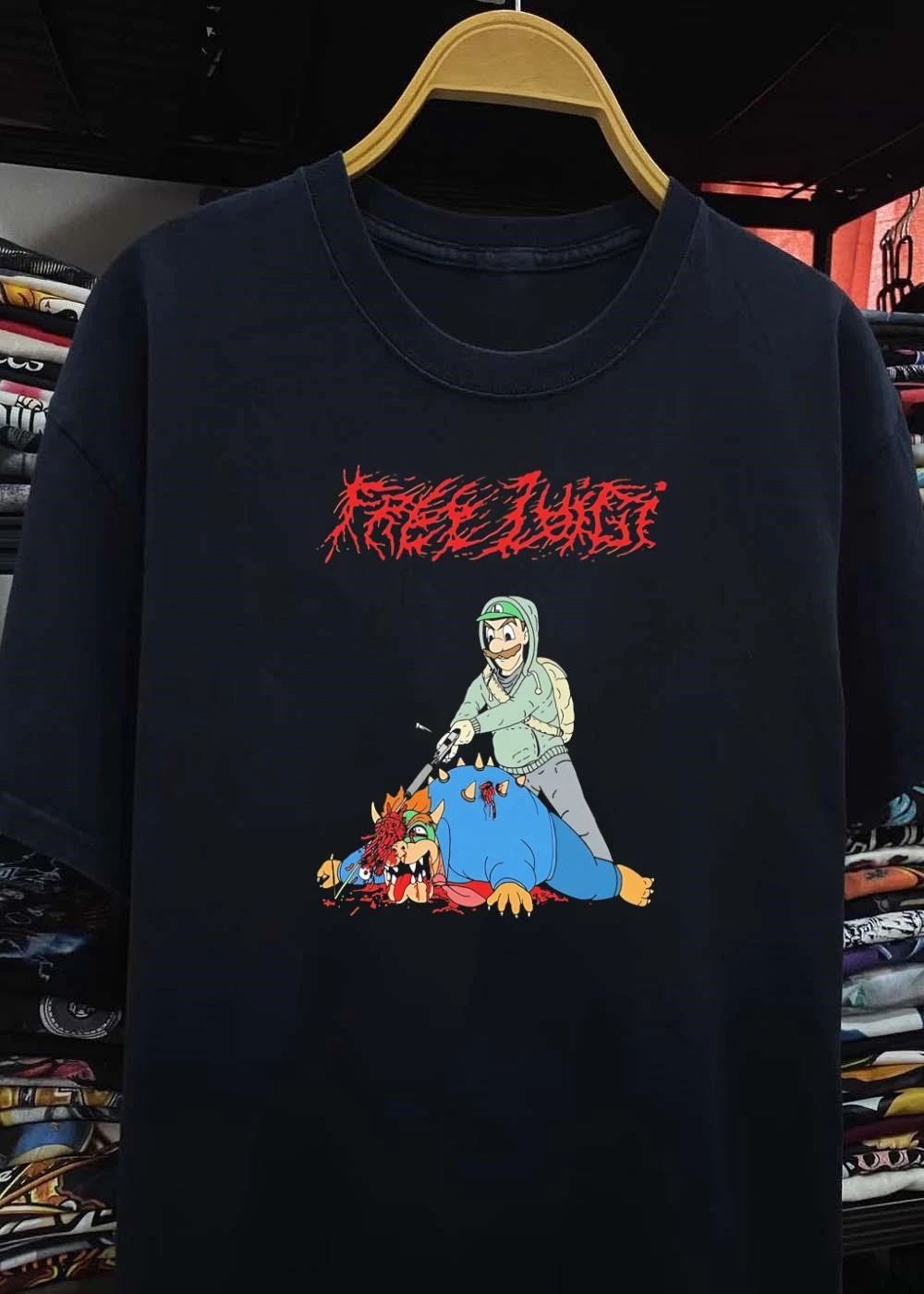 Free Luigi Luigi Bowser Gore T-Shirt