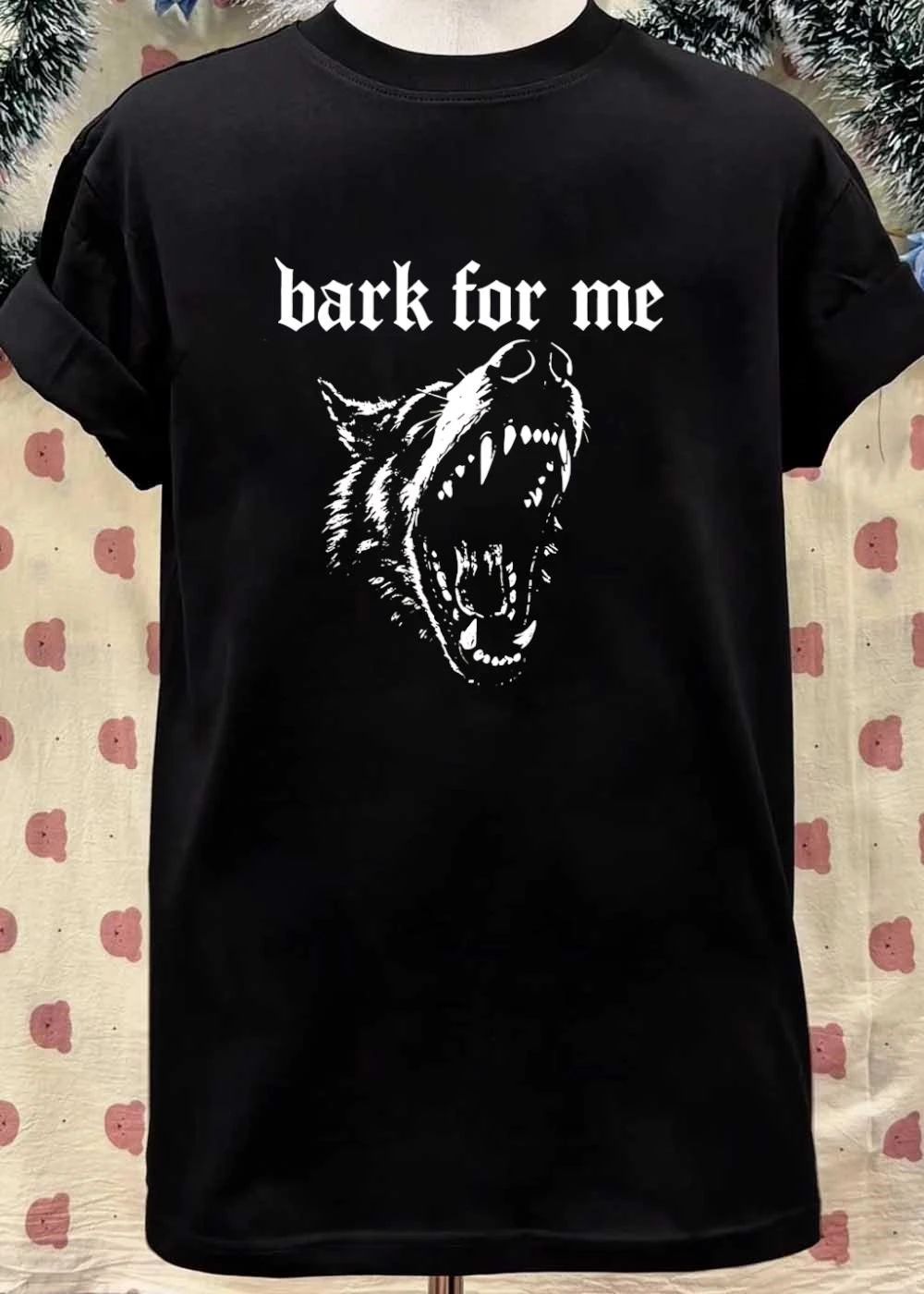 Bark For Me Snarling Wolf Head T-Shirt
