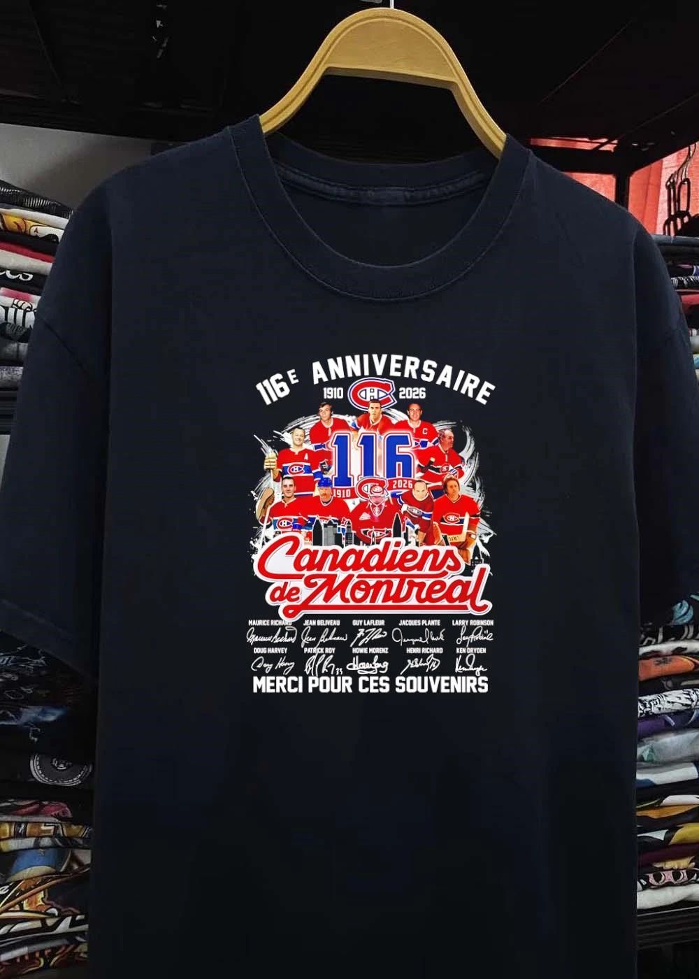 Montreal Canadiens 116e Anniversaire Merci Pour Ces Souvenirs shirt