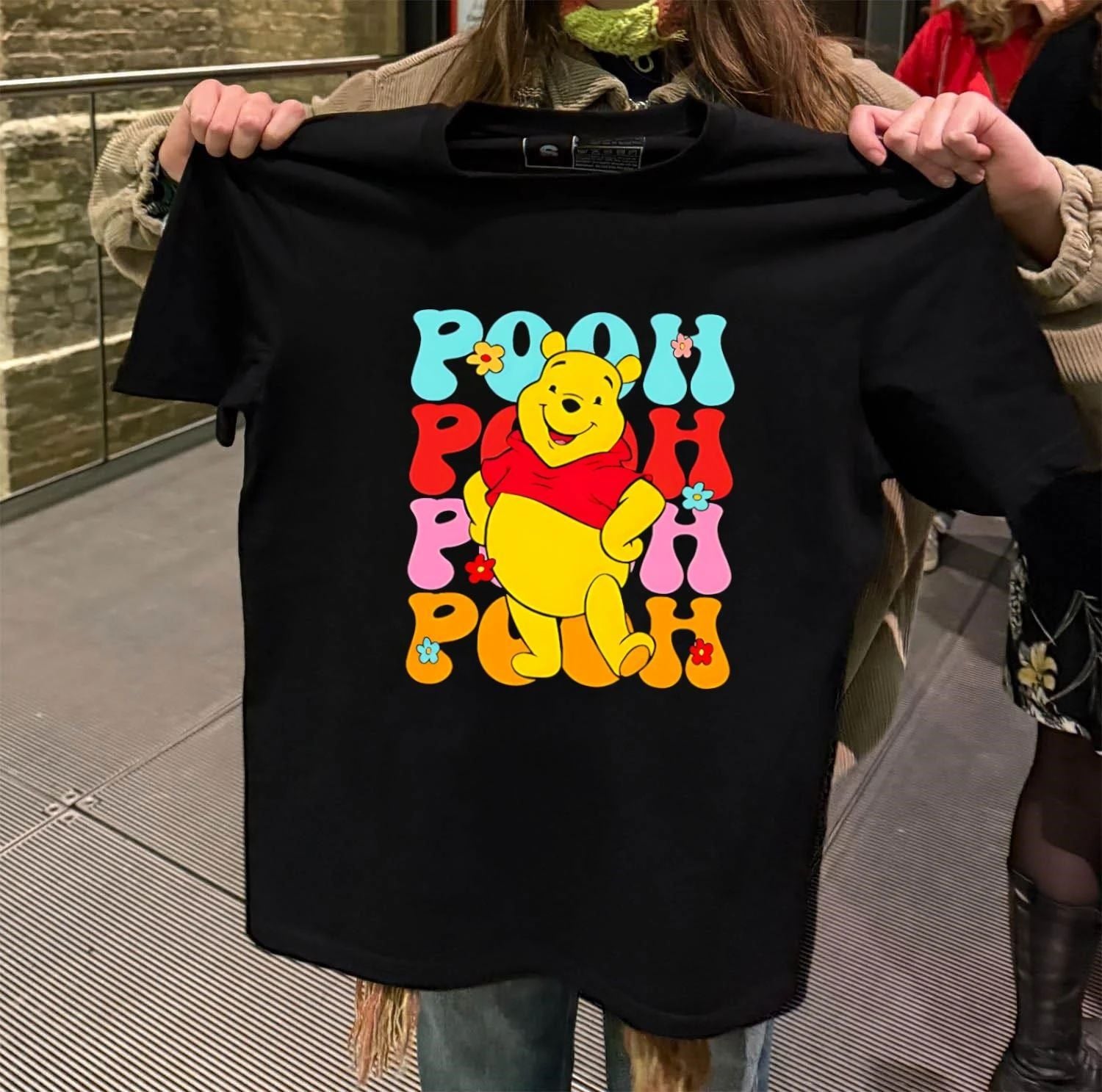 Pooh repeat cartoon cute shirt