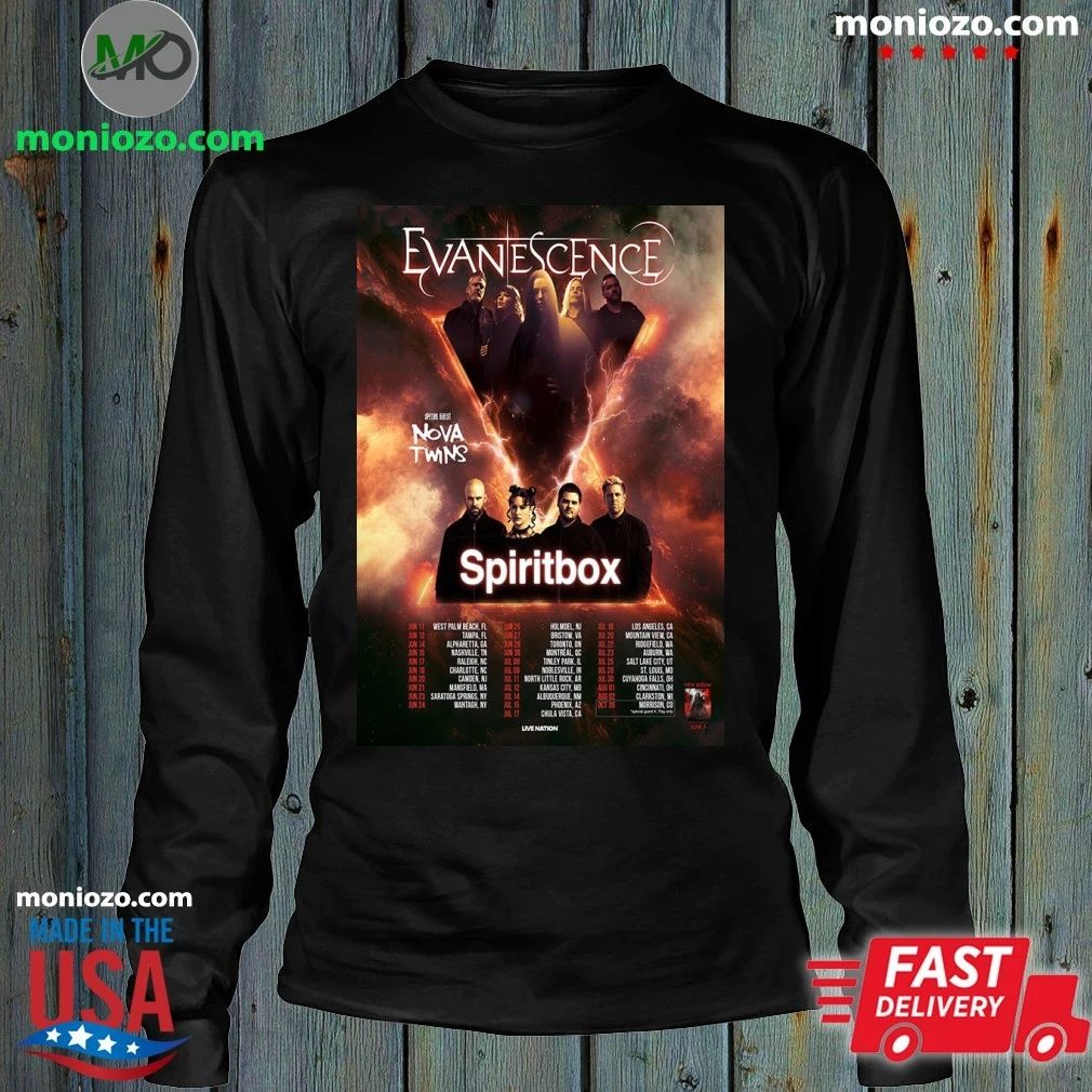 Original Evanescence Tour 2026 Poster Shirt