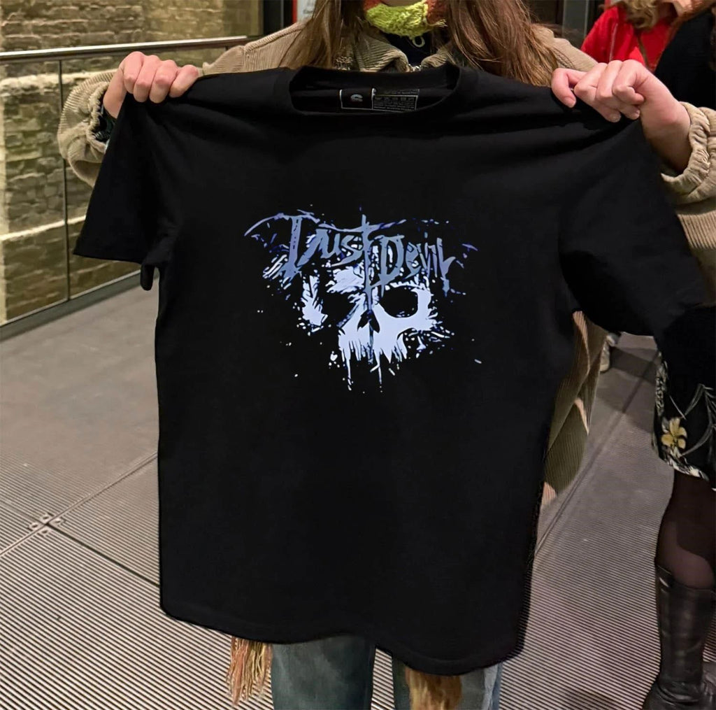 Trust Devil Skull Distressed Heavy Metal shirt