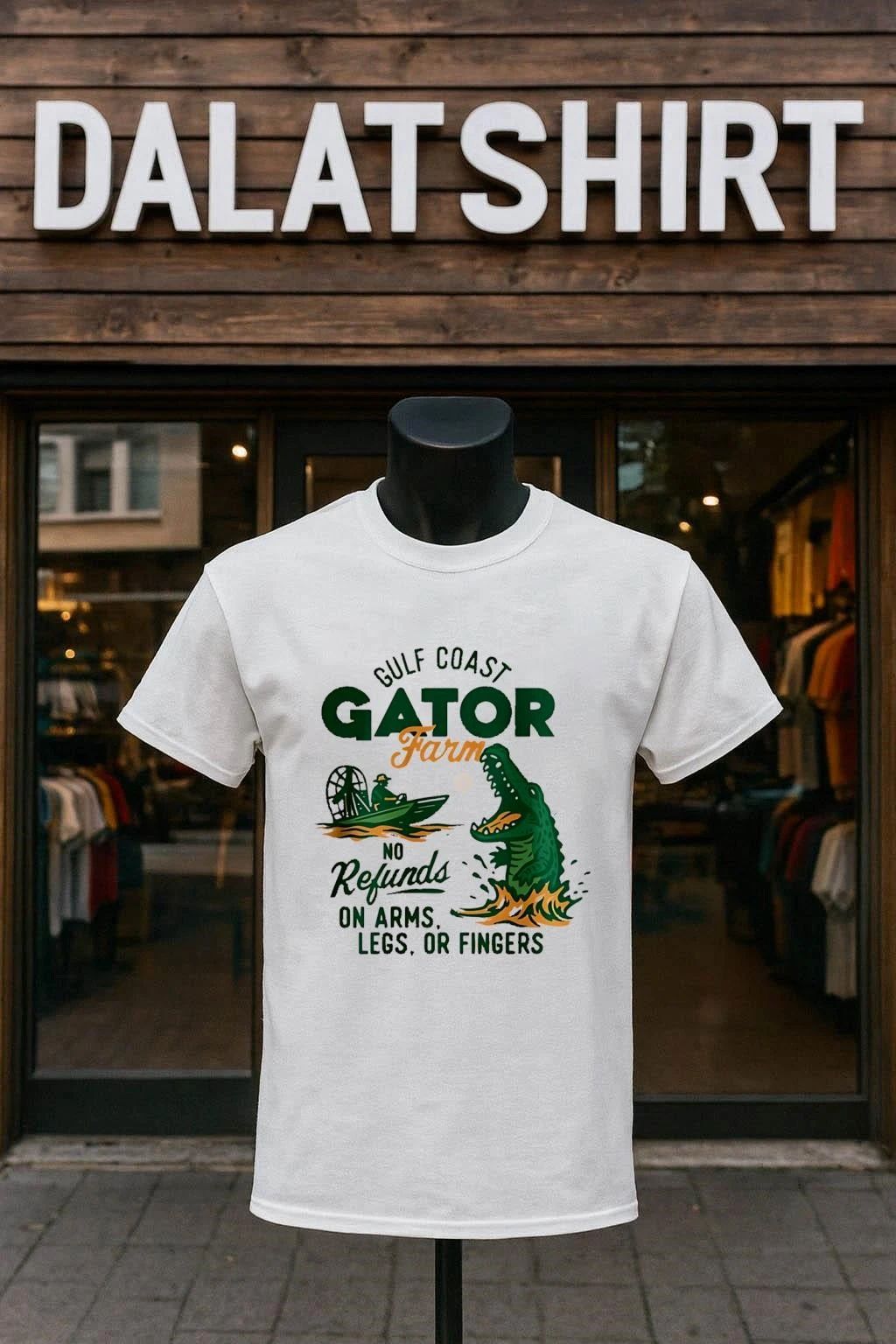 Gulf Coast Gator Farm No Refunds On Arms Legs Or Fingers shirt