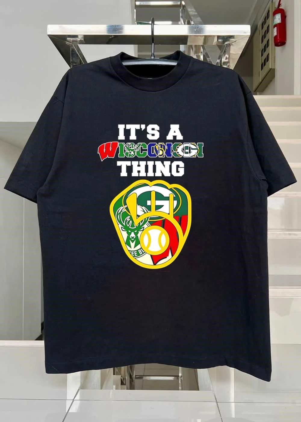 It’s A Wisconsin Thing Badgers Bucks Packers Brewers Sports Fan T-Shirt