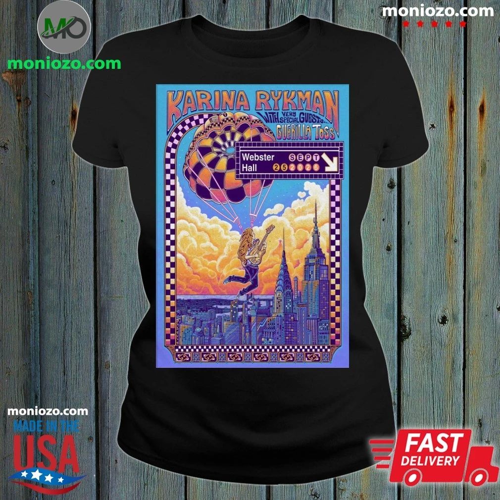 Original Karina Rykman, Webster Hall, Sep 25, 2026 Poster Shirt