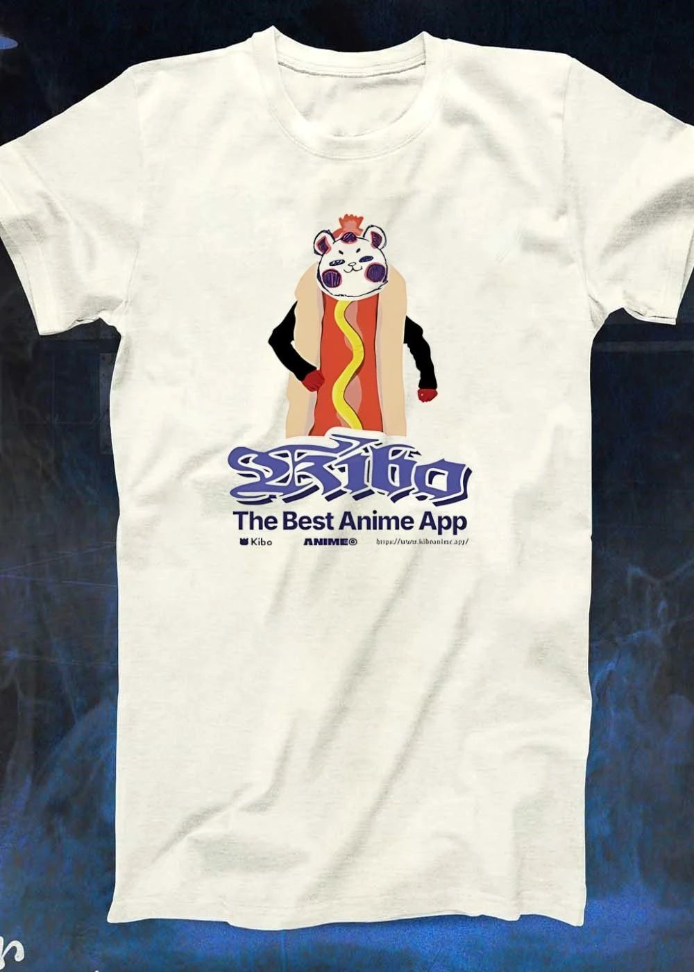 Kibo Anime App Hot Dog Mascot the Best Anime App Slogan Shirt