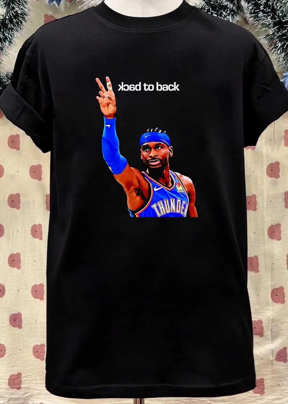 Shai Gilgeous-Alexander Two Back To Back Thunder T-Shirt