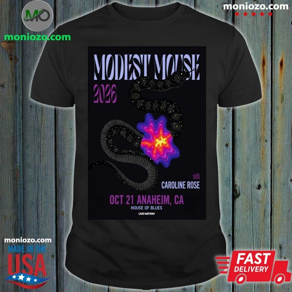 Modest Mouse House of Blues Anaheim Oct 21, 2026 Poster Shirt