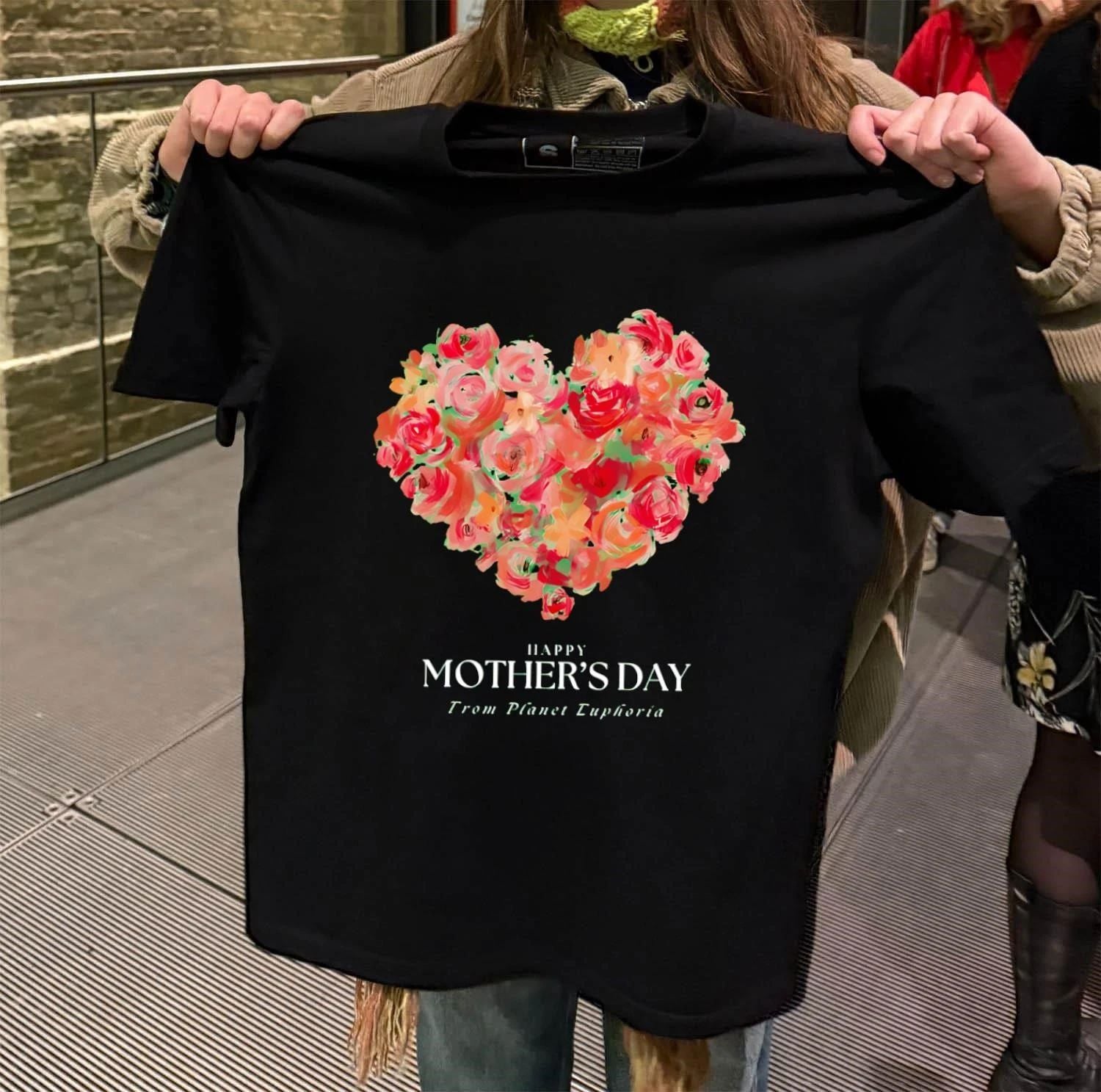 Happy Mother’s Day From Planet Euphoria Floral Heart shirt