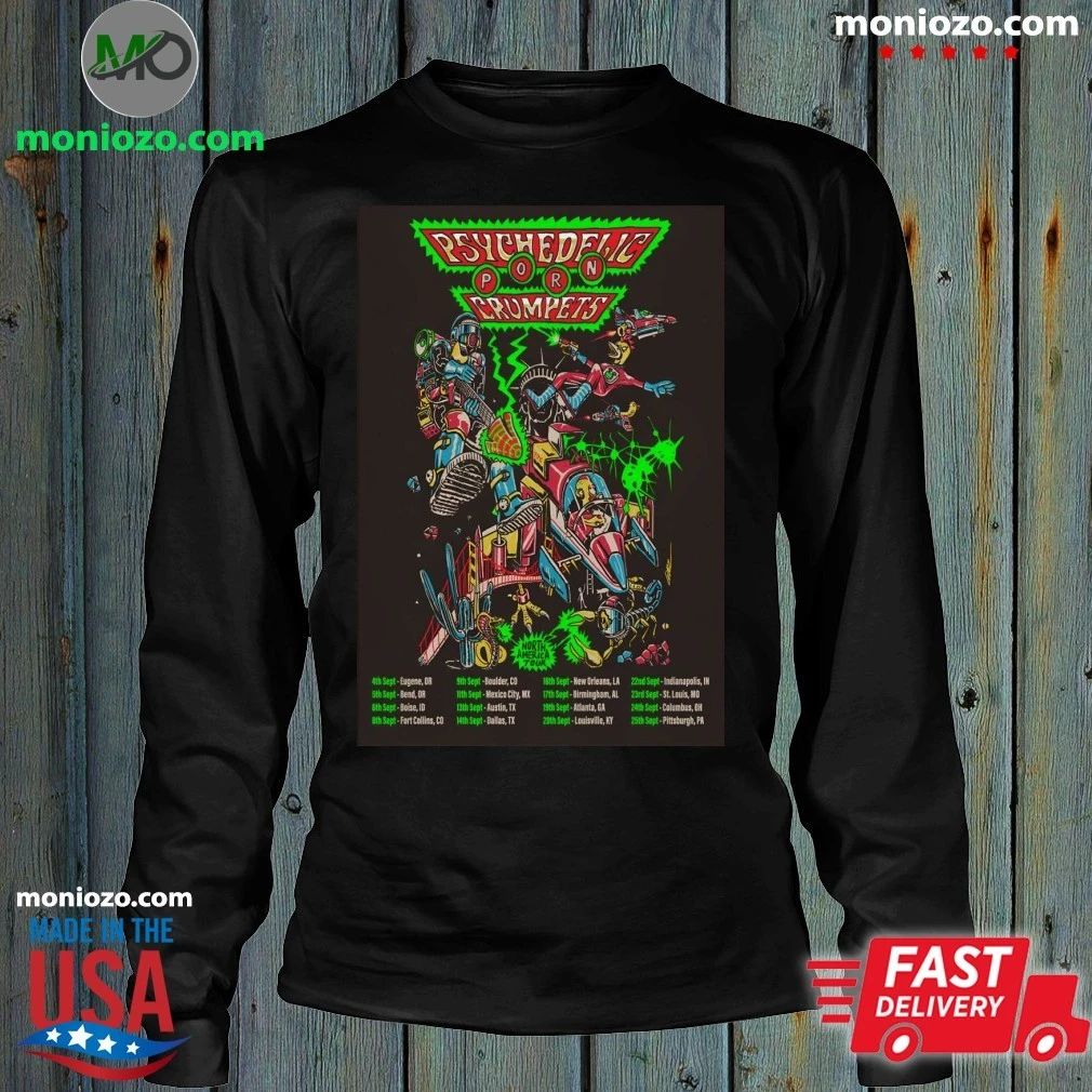 Original Psychedelic Porn Crumpets 2026 North America Tour Poster Shirt