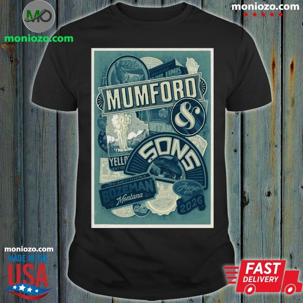 Original Mumford And Sons Bozeman MT Tour On June 4 2026 Poster Shirt