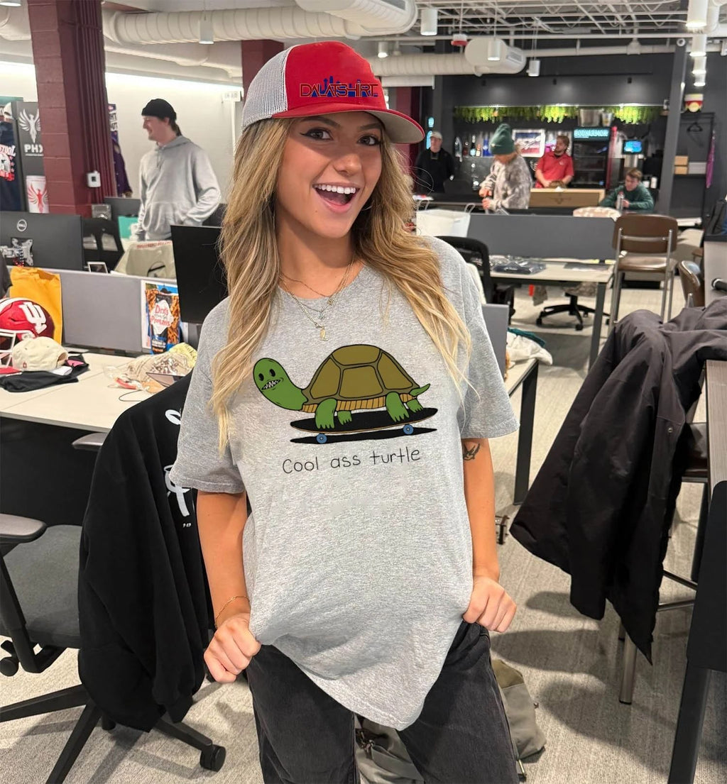 Cool Ass Turtle On Skateboard shirt