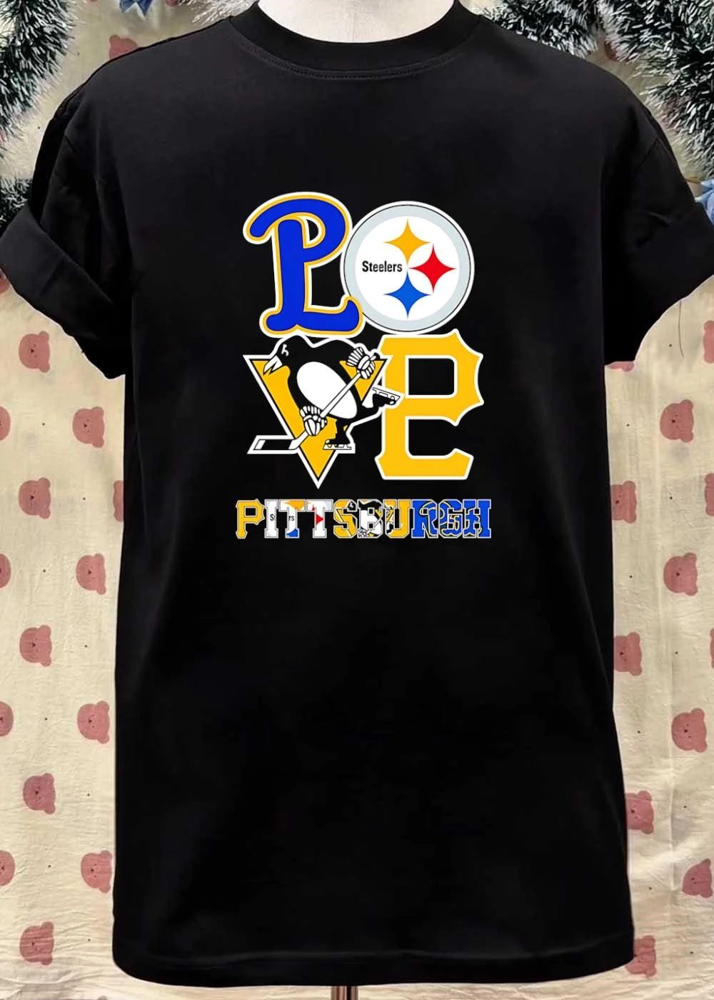 Love Pittsburgh Sports Team Logos T-Shirt