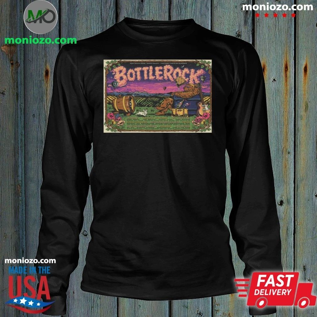 Original BottleRock Napa Valley Festival 2026 Poster Shirt