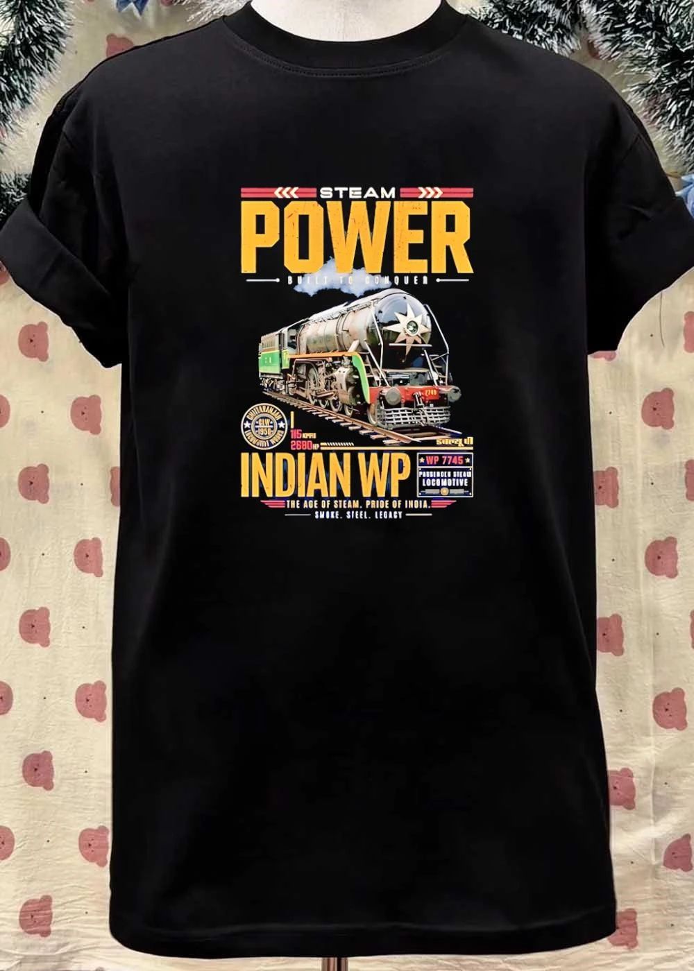 Steam Power Built To Conquer Indian Wp Locomotive Pride Of India T-Shirt