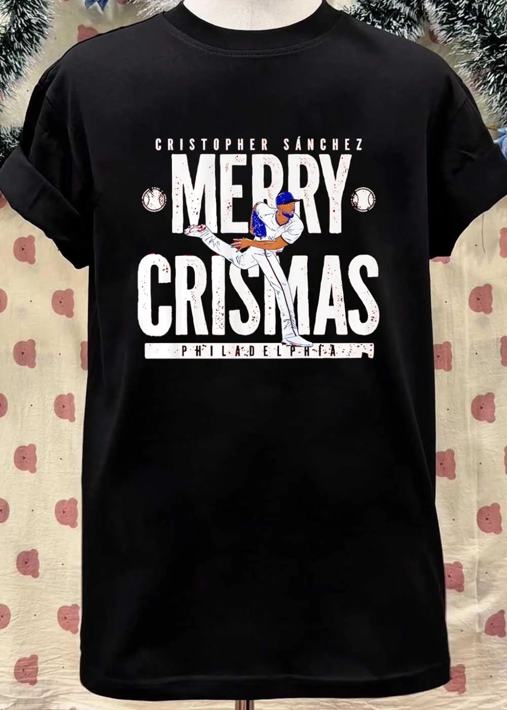 Philadelphia Phillies Cristopher Sanchez Merry Crismas shirt