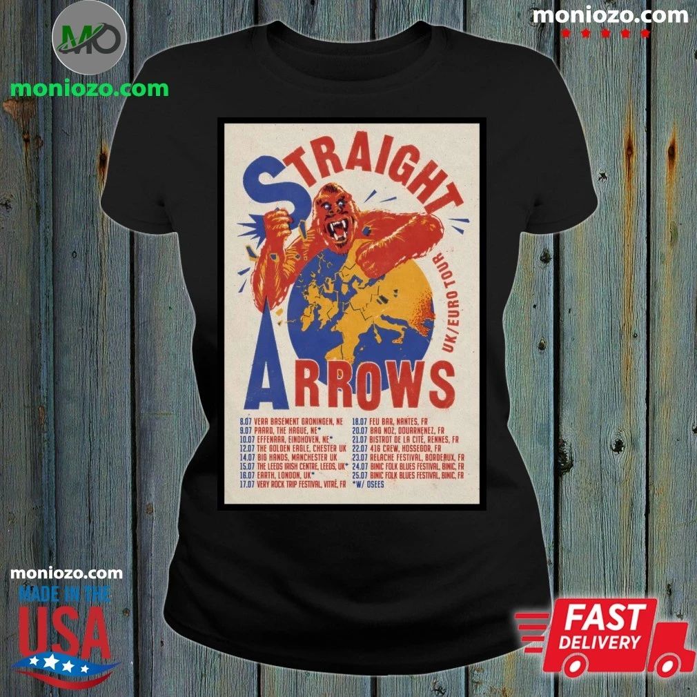 STRAIGHT ARROWS EURO UK TOUR 2026 Poster Shirt