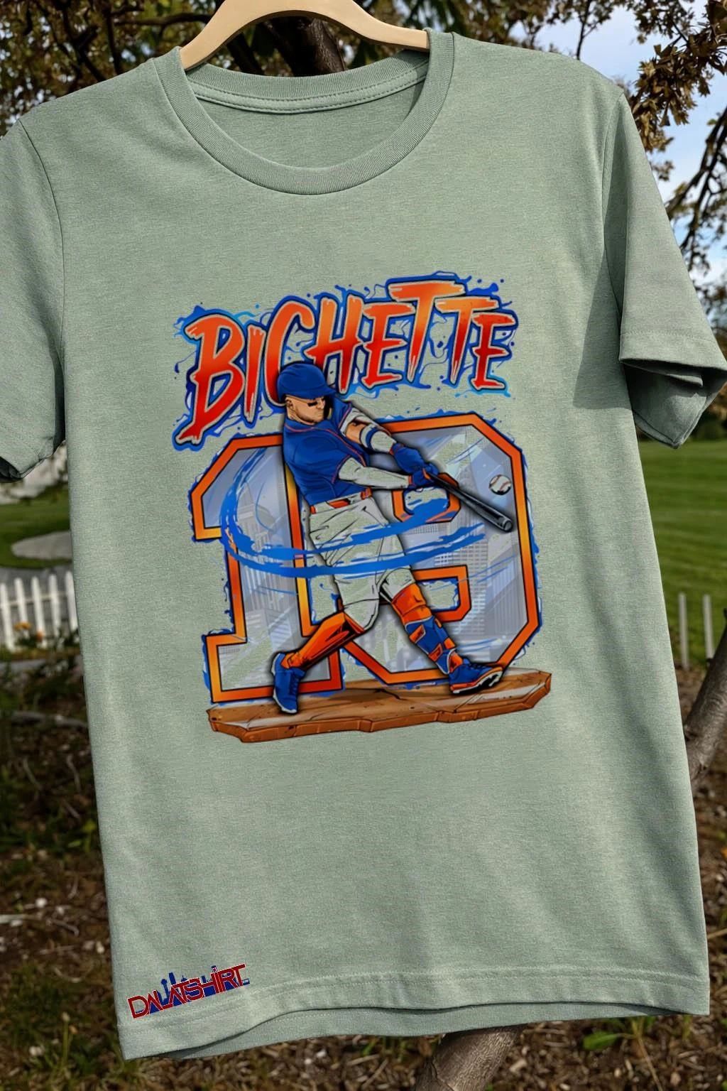 Bichette Toronto Blue Jays Number 19 Blue Jersey Baseball Swings Bat shirt