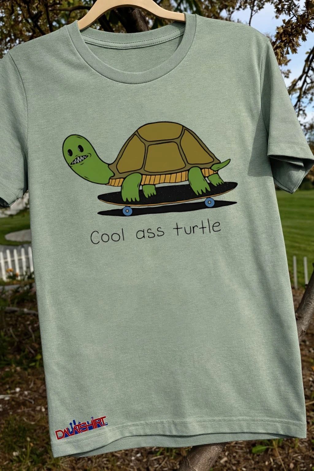 Cool Ass Turtle On Skateboard shirt