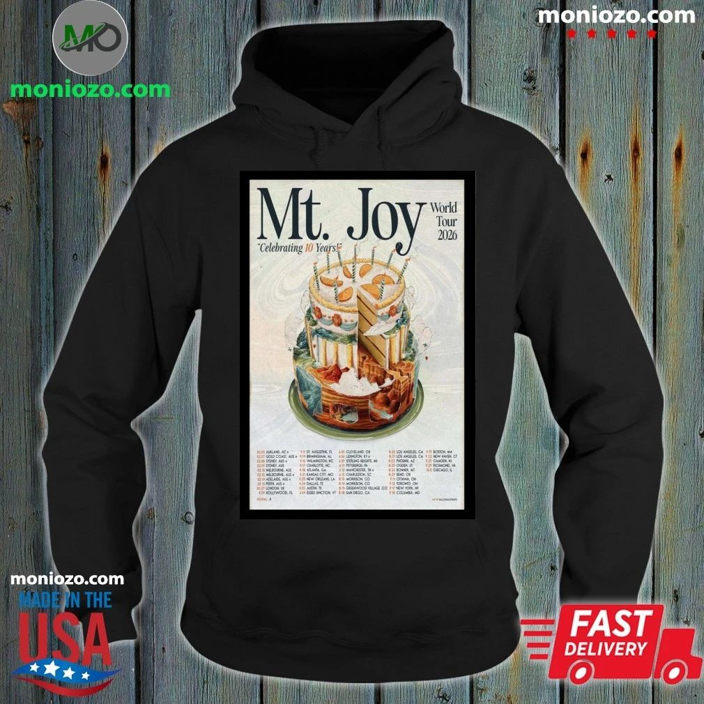 Original Mt Joy 2026 Celebrating 10 Years World Tour Poster Shirt