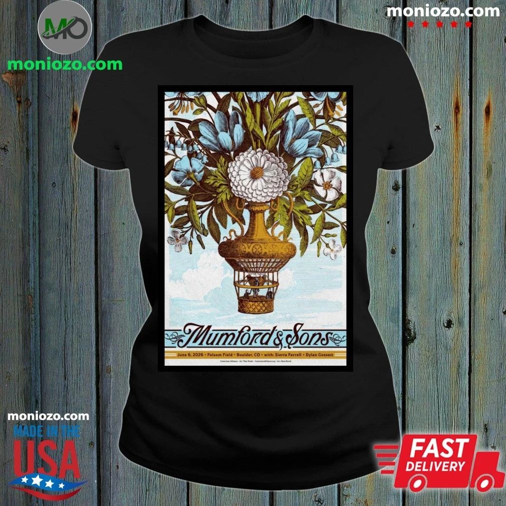 Original Mumford & Sons to Headline Folsom Field on June 6 2026 Poster Shirt