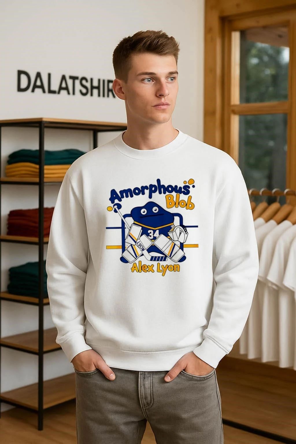 Buffalo Sabres Alex Lyon Amorphous Blob meme shirt