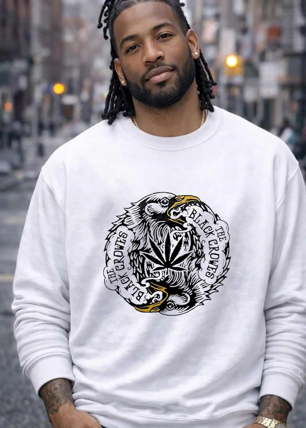 The Black Crowes Eagle Cannabis Marijuana Leaf Logo shirt
