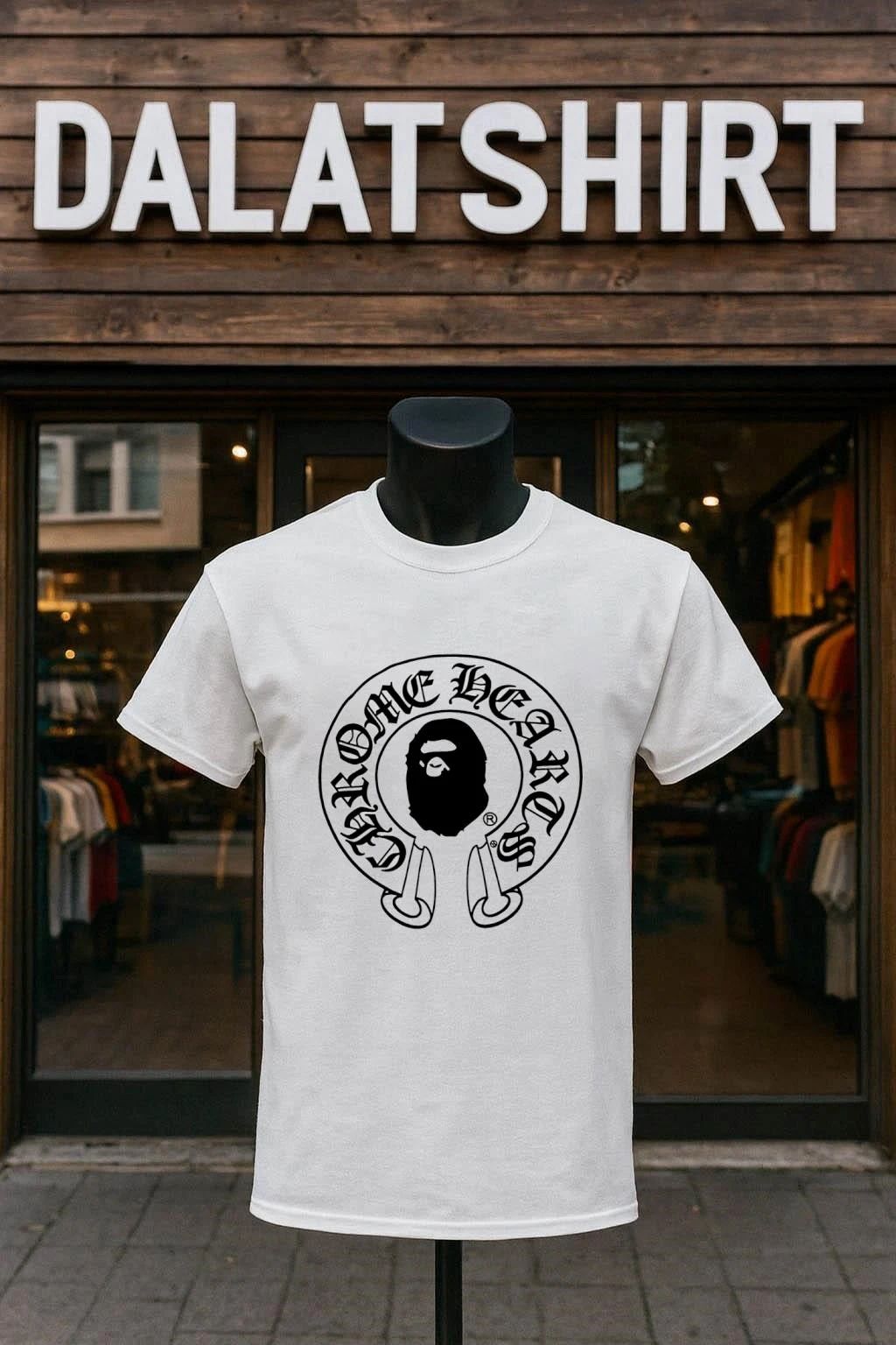 Chrome Heart Bape vintage shirt