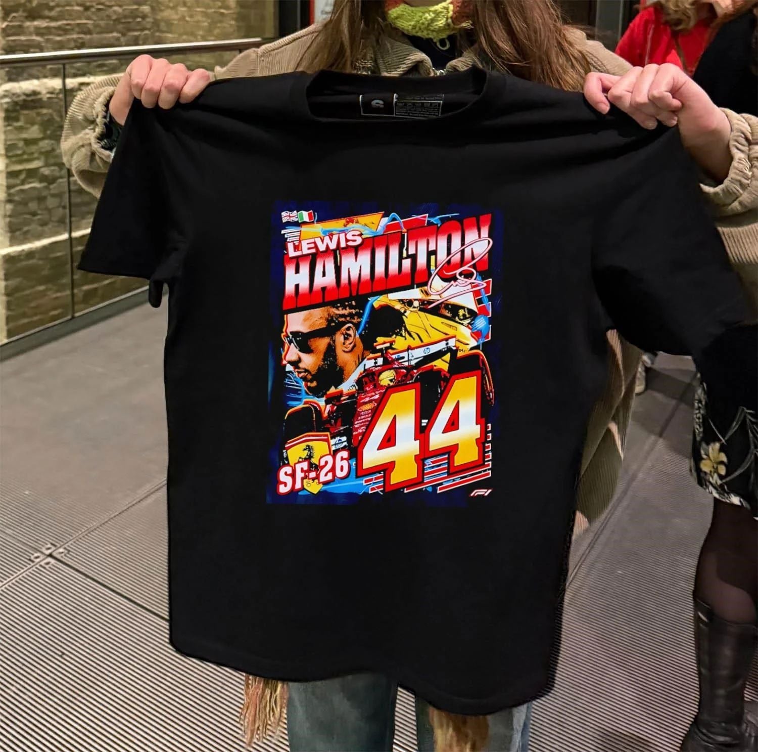 Formula 1 Lewis Hamilton Ferrari SF-26 Car 44 shirt