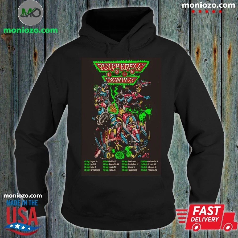 Original Psychedelic Porn Crumpets 2026 North America Tour Poster Shirt