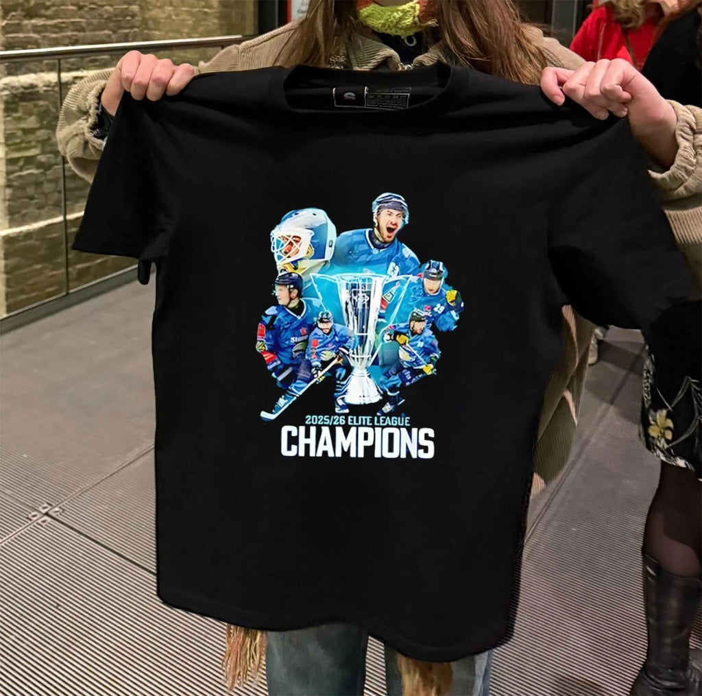 Belfast Giants Elite League Champions 2026 We Are The Champions shirt