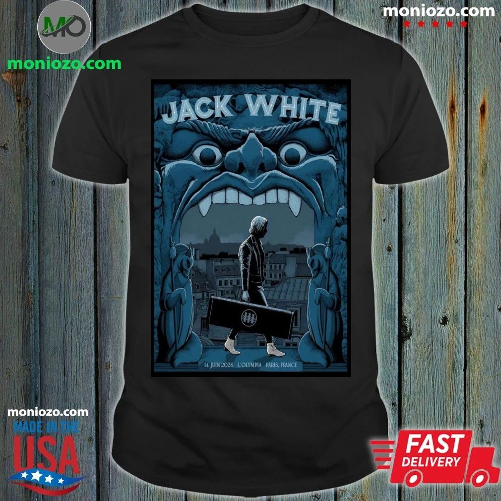 Jack White Paris France 6 14 2026 Poster T-Shirt