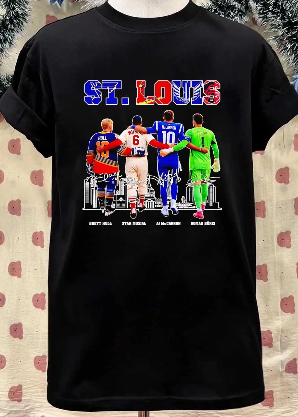 St. Louis Sports Team Logos And Players T-Shirt