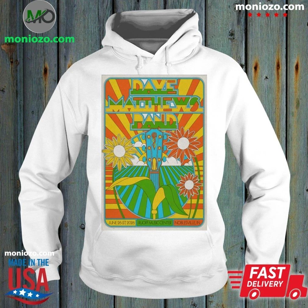 Original Dave Matthews Band June 26-27 2026 Ruoff Music Center In Noblesville IN Poster Shirt