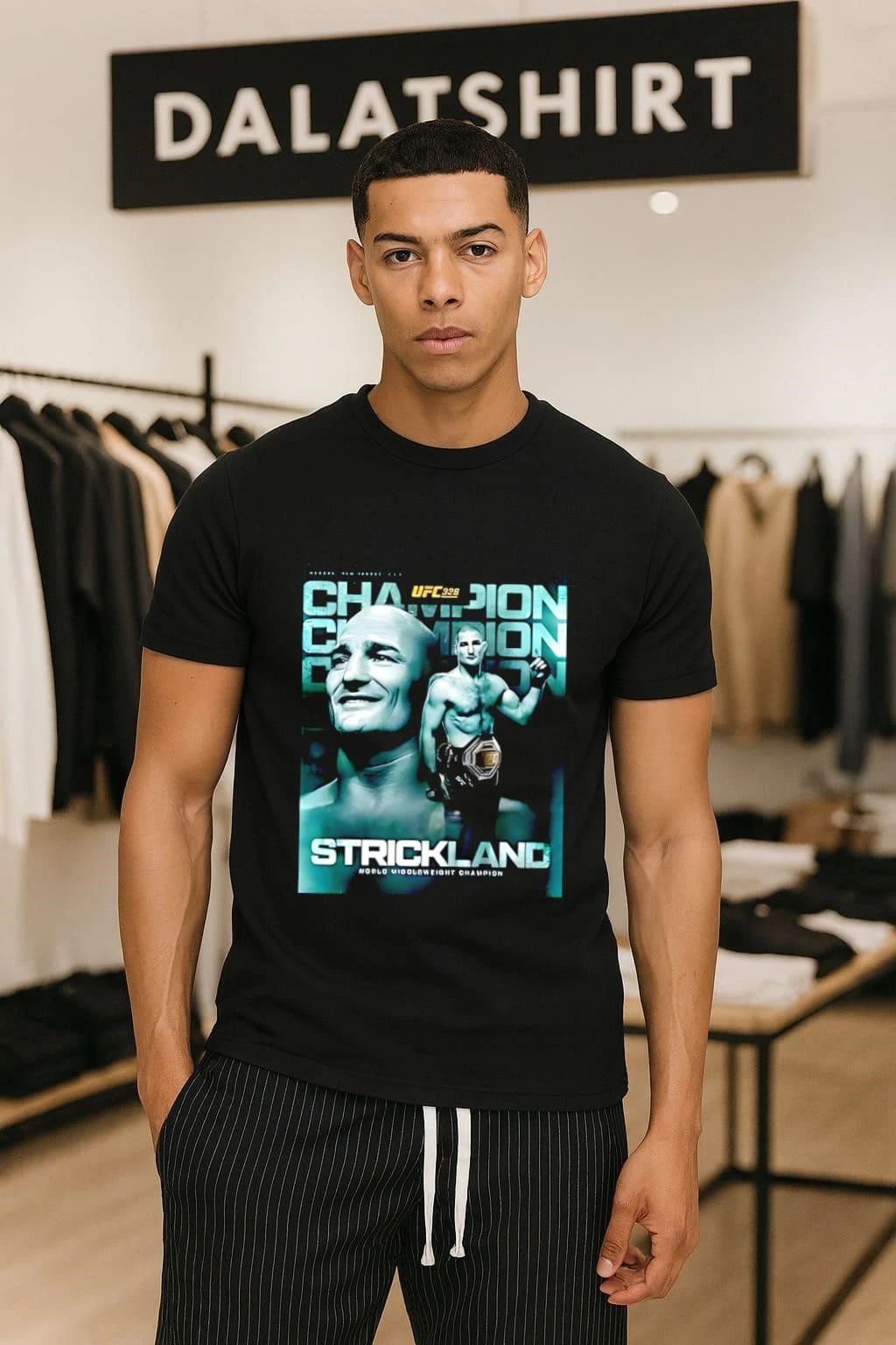 Sean Strickland 2026 World Middleweight Champion UFC 328 shirt