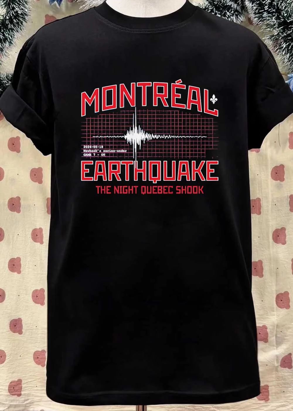 Montreal Earthquake Newhook’s Series-Ender Game 7 Ot T-Shirt