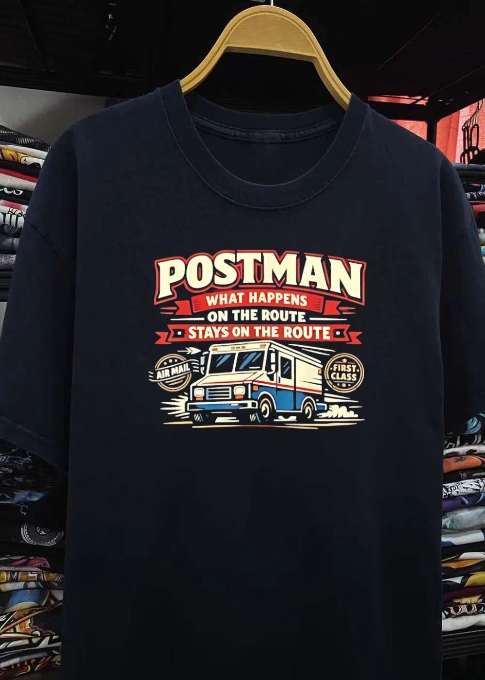 Postman What Happens On The Route Stays On The Route Mail Truck shirt
