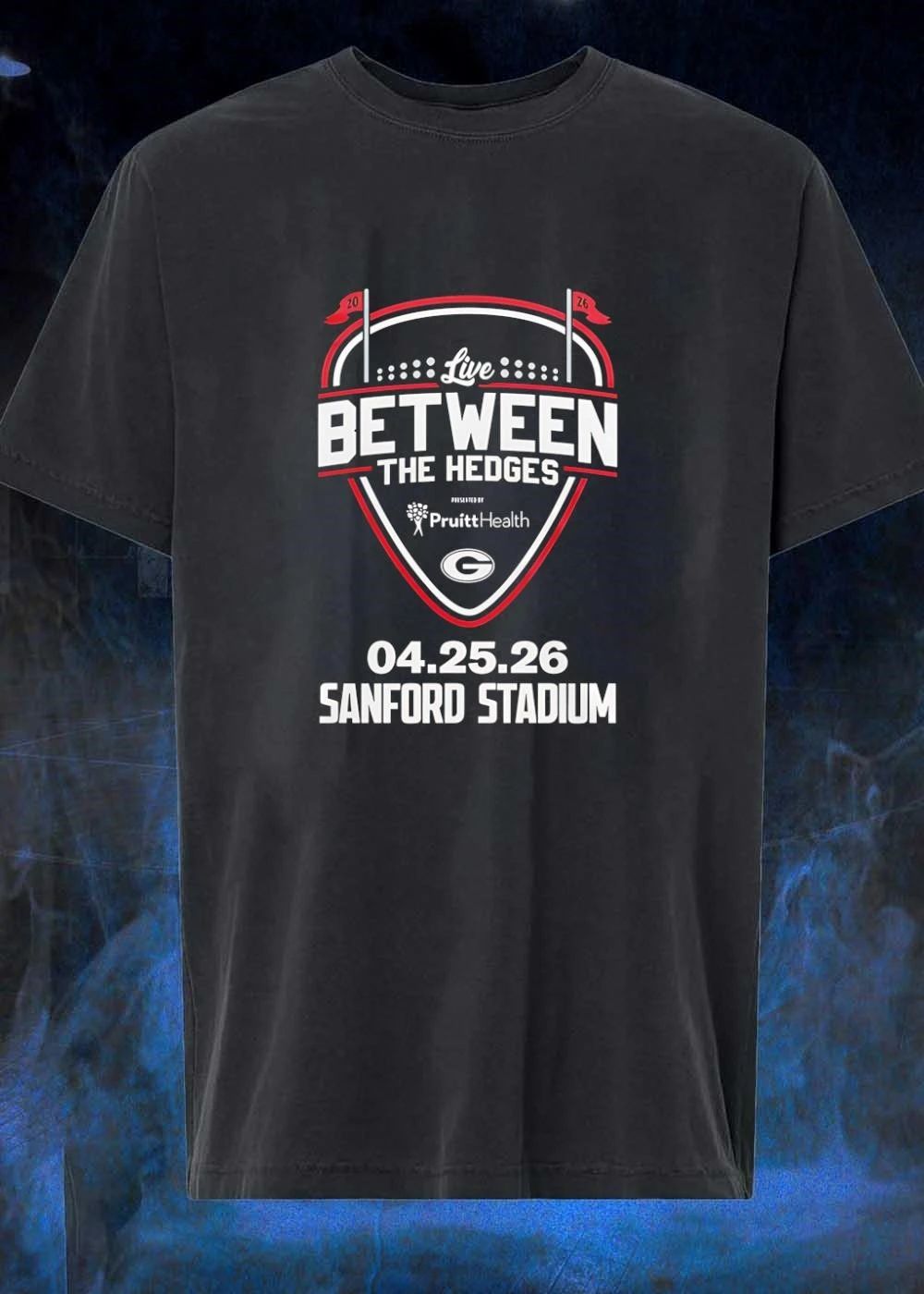 Live Between The Hedges Georgia G Sanford Stadium 04.25.26 shirt